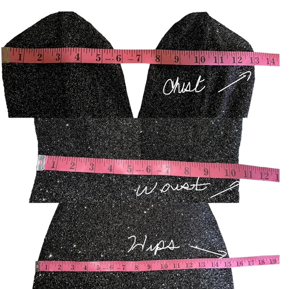 Windsor Size M | Silver Glitter  Strapless Mini Dress ( NEW WITH TAGS ) - Picture 13 of 16